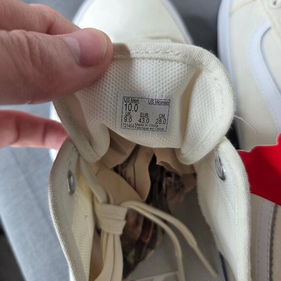 Men's - NWT Vans - Sentry Old Skool WC Heavy Canvas Sneakers Marshmallow Size 10 - Picture 10 of 10